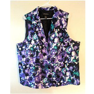 LAST CHANCE Lane Bryant  Vest Purple and Teal